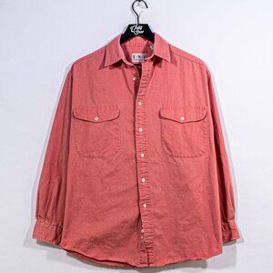 Vintage 90s INC Overdyed Utility Shirt Mens Small Sun Faded Workwear Cargo